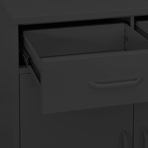 Lady Jillian -  Storage Cabinet Anthracite 80x35x101,5 cm Steel - Model 2